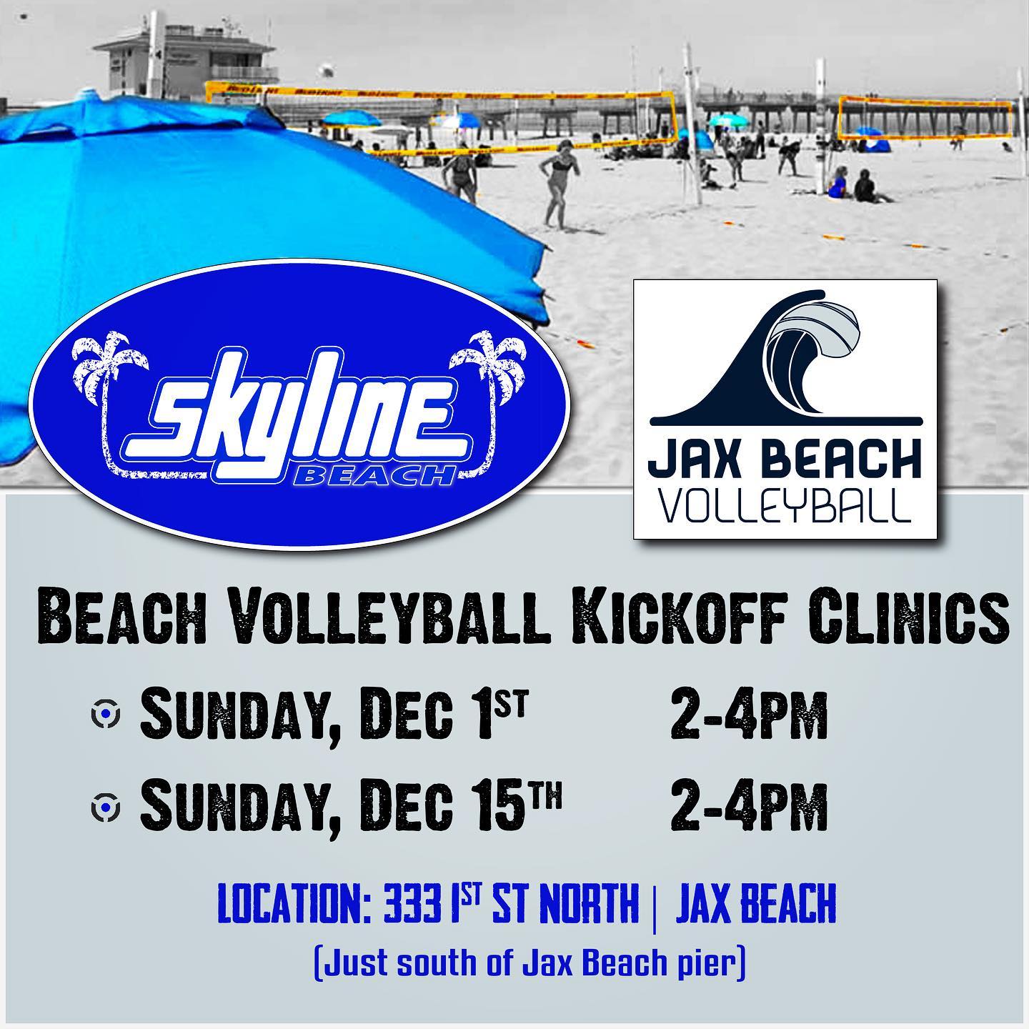 Skyline/Jax Beach Clinics Announced Jacksonville Skyline Volleyball